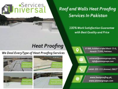 Heat Proofing For Roof and Walls Services in PAK.